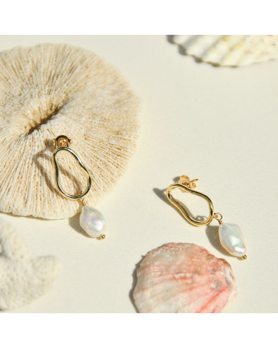 Boucles d'oreilles Perla - perle d'eau douce