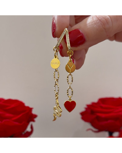 Boucles d'oreille Juliette "Love"